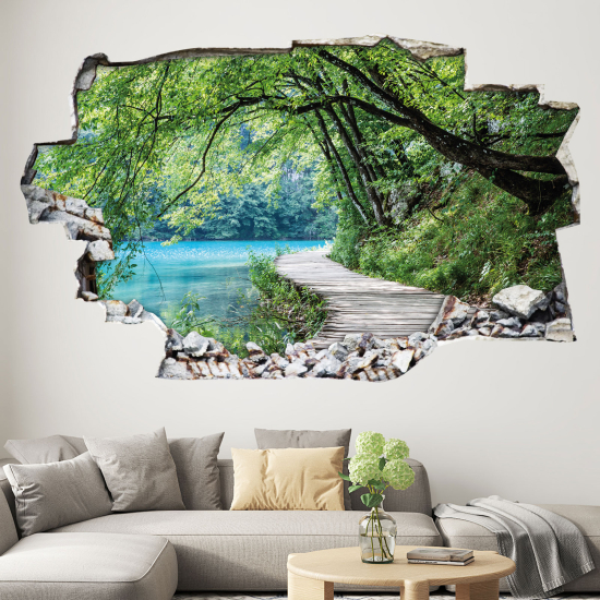 Adesivo murale effetto 3D - Sentiero