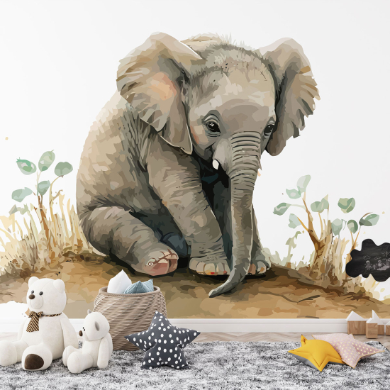 Carta da parati panoramica per bambini - Elefante