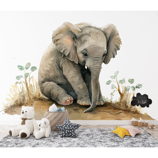 Carta da parati panoramica per bambini - Elefante