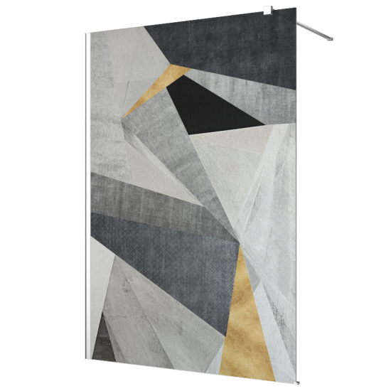 Pellicola sabbiato per Pareti Doccia - Motivo Geometrico