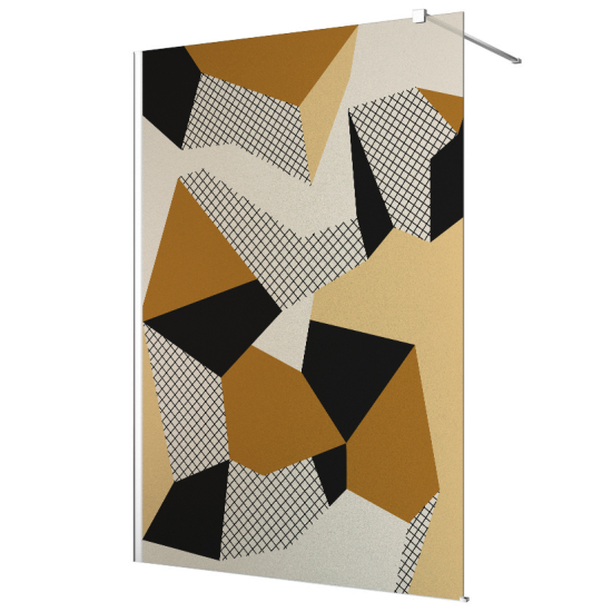 Pellicola sabbiato per Pareti Doccia - Motivo Geometrico