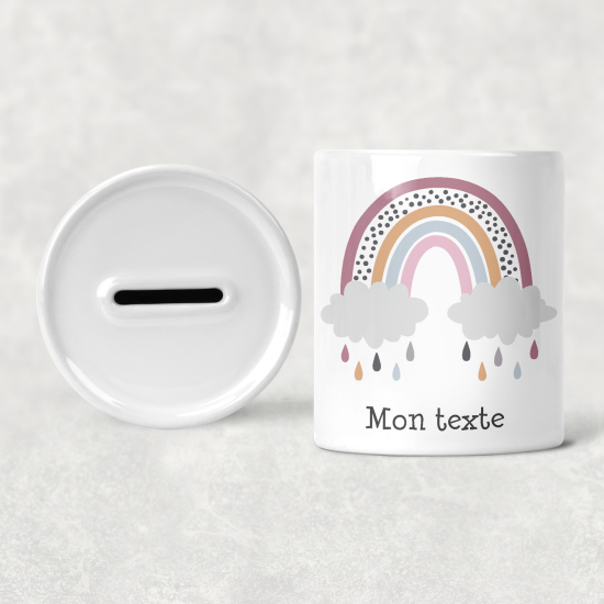 Salvadanaio per bambini personalizzato - Arcobaleno