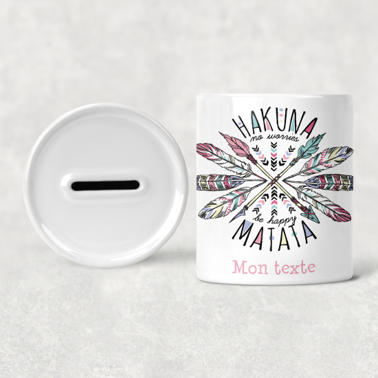 Salvadanaio per bambini personalizzato - Hakuna Matata