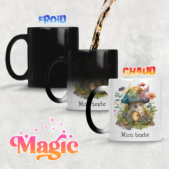Tazza magica personalizzata - Casa fungo