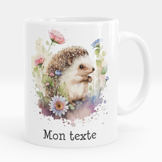 Tazza / Mug personalizzata - Riccio fiori
