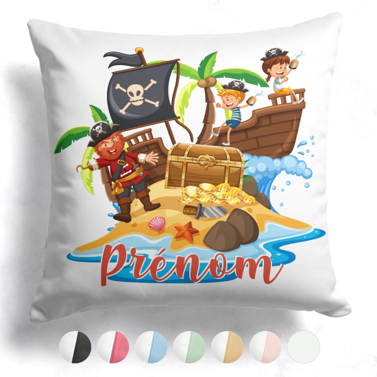 Cuscino bicolore personalizzato - Pirati