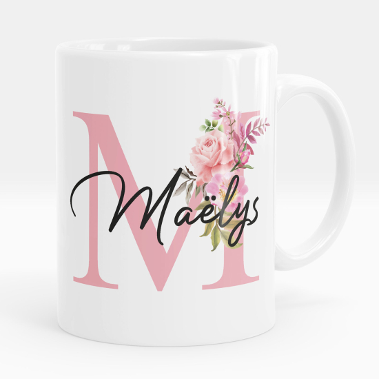 Tazza / Mug monogram personalizzata - Lettera M